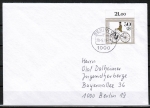 Berlin 735 als portoger. EF mit 50 Pf Jugend 1985 auf Ortsbrief bis 20g von 1985-1989 innerhalb Berlins, codiert