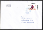 Bund 3967 als portoger. EF mit 180 Cent Sport 2026 aus Bogen auf Inlands-Brief 14x20 cm von 2026, 20 cm lang