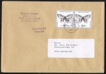 Bund 1517 als portoger. MeF mit 2x 90 Pf Jugend 1991 auf Inlands-Drucksache 100-250g von 1991-1993, 14x20 cm