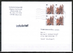 Bund 2224 MeF mit 4x 20 Pf / 0,10  SWK aus Bogen auf Inlands-Infobrief, codiert