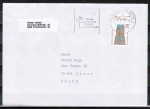 Bund 1375 als portoger. EF mit 120 Pf SWK aus Bogen mit OR auf Ausl.-Brief bis 20g von 1988 nach Polen, AnkStpl.