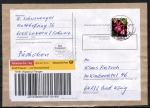Bund 3190 als portoger. EF mit 400 Cent Blumen-Serie aus Rolle auf Inlands-Päckchen-Adresse bis 1 kg von 2016-2018, mit Label