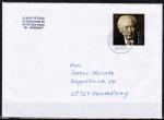 Bund 2714 als portoger. EF mit 145 Cent Theodor Heuss auf "kleinformatigem" Inlands-Brief ber 50g von 2009-2019, codiert, B6-Format