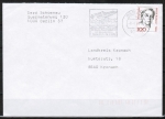 Berlin 825 als portoger. EF mit 100 Pf Frauen-Serie auf Brief bis 20g von 1989-1991 ins Bundesgebiet, codiert