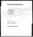 Bund 2150 als 1 Cent berfrankierte EF mit 110 Pf / 0,56  Frauen-Serie auf Streifbandzeitung bis 50g vom September 2004