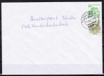 Bund 1038 als portoger. MiF mit grüner 50 Pf + 80 Pf B+S - Marken je aus Rolle im Buchdruck auf Inlands-Brief 20-50g von 1982-1989