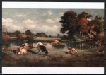 Ansichtskarte von Jules Dupre (1811-1889) - "Der Teich"