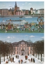 8 verschiedene Ansichtskarten von Felizitas Kastner von Dsseldorf (ca. 1982)