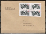 Bund 1410 als portoger. MeF mit 4x 60 Pf Gerhard Marcks auf Inlands-Brief 50-100g von 1989, B6-Format