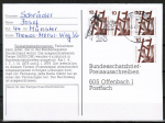 Bund 695 als portoger. MeF mit 10 Pf Unfallverhtung aus Rolle auf Brief oder Postkarte von 1972-2002 - im Ankauf gesucht !