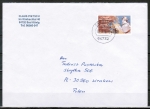 Bund 1847 als portoger. EF mit 200 Pf G. B. Tiepolo auf Europa-Kompakt-Brief 20-50g von 1996 nach Polen, AnkStpl.