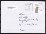Bund 1375 als portoger. EF mit 120 Pf SWK aus Bogen mit OR/ER auf Ausl.-Brief bis 20g von 1988 nach Polen, AnkStpl.