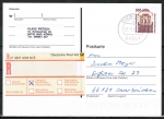 Bund 1679 als portoger. EF mit 500 Pf SWK aus Rolle auf Inlands-bergabe-Einschreib-Postkarte von 1997-2002, codiert