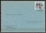 Bund 462 als portoger. EF mit 20 Pf Matthias Claudius auf Inlands-Brief bis 20g von 1965-1966