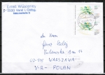 Berlin 716 als portoger. MeF mit 2x 60 Pf Sport 1984 auf Auslands-Brief bis 20g vom Bundesgeiet aus nach Polen, AnkStpl.