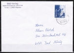 Berlin 760 als portoger. EF mit 80 Pf Gottfried Benn auf Brief bis 20g von 1986-1989 im Bundesgebiet mit Bund-Stempel