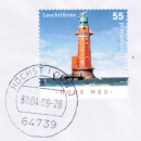 Bund 2556 als portoger. EF mit 55 Cent Leuchtturm Hohe Weg auf Inlands-Brief bis 20g von 2006-2012 - im Ankauf gesucht !