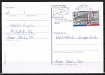Berlin 856 als portoger. EF mit 40 Pf Französisches Gymnasium auf Orts-Postkarte von 1989-1991 innerhalb Berlins, codiert