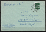 Bund 507 als portoger. EF mit 20 Pf Brandenburger Tor aus Rolle auf Briefdrucksache bis 20g von 1966-1971 - zugeklebt und oben geöffnet ...