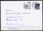 Bund 509 als portoger. EF mit 50 Pf Brandenburger Tor aus Rolle auf Auslands-Brief bis 20g von 1966-1971 nach Österreich