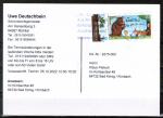 Bund 3450 als portoger. EF mit 70 Cent Grüffelo auf Inlands-Postkarte von 2022-heute, codiert