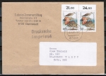 Bund 1539 als portoger. MeF mit 2x 60 Pf Seevögel auf Auslands-Drucksache 20-50g von 1991 in die UdSSR, AnkStpl.