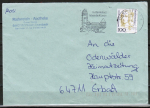 Bund 1756 als portoger. EF mit 100 Pf von Oranien auf Inlands-Brief bis 20g von 1994 bis 1997
