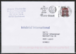 Bund 2299 als portoger. EF mit 0,45 ¤ SWK aus Bogen, Sicherheitsfarbe in Farbe, auf Auslands-Infobrief von 2001-2012 in die Schweiz, codiert