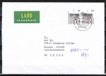 Bund 1935 D/u.g. als portoger. MeF mit 2x 100 Pf SWK "Bellevue" unten geschn. aus MH auf Land-Brief 20-50g von 1997-2002 n. China, AnkStpl.
