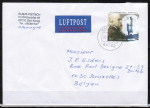 Bund 2496 als portoger. EF mit 144 Cent Robert Koch auf Auslands-Kompakt-Brief 20-50g von 2011-2012 nach Belgien, codiert