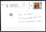 Bund 2764 als portoger. EF mit 55 Cent Weihnachten 2009 auf Inlands-Brief bis 20g von 2009-2012, codiert