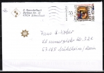 Bund 2764 als portoger. EF mit 55 Cent Weihnachten 2009 auf Inlands-Brief bis 20g von 2009-2012, codiert