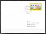 Bund ATM 3.3 - mageres Posthorn - Marke zu 220 Pf auf Inlands-Kompakt-Brief 20-50g vom Ersttag 23.5.2001, codiert