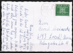 Bund 406 als portoger. EF mit 15 Pf Europa 1963 auf Inlands-Postkarte von 1963-1965