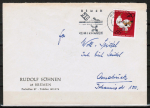 Bund 451 als portoger. EF mit 20 Pf Olympisches Jahr auf Inlands-Brief bis 20g von 1964-1966