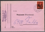 Bund 535 als portoger. EF mit 30 Pf Franz von Taxis auf Inlands-Brief bis 20g von 1967-1968