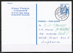 Bund 918 als Auslands-GA-Pk P 136 I mit eingedr. Marke 70 Pf B+S im Buchdruck als Auslands-Postkarte von 1982-1989 in die UdSSR, AnkStpl.