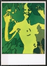 Ansichtskarte (Siebdruck - grün ... ) von Werner Berges - "Sommer" - von 1972