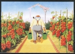 Ansichtskarte von Ulrich Raddatz - "Opas Tomatenzucht" (1972)