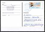 Bund ATM 8 "Briefe schreiben" - Marke zu 0,60 ¤ als portoger. EF auf Inlands-Postkarte von 2019-2021, codiert