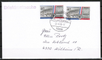 Berlin 856 als portoger. MeF mit 2x 80 Pf Französisches Gymnasium auf Briefdrucksache bis 20g von 1989-1991 von Berlin ins Bundesgebiet