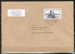 Bund 1429 als portoger. EF mit 170 Pf Friedrich List auf Inlands-Brief 20-50g von 1989-1993, B6-Format