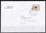 Bund 1550 als portoger. EF mit 70 Cent Heidelibelle auf B-Brief von Büsingen von 1993 in die Schweiz, vs. codiert