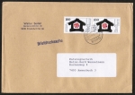 Bund 1620 als portoger. MeF mit 2x 100 Pf Hauswirtschaft auf Briefdrucksache 50-100g von 1992-1993, 14x20 cm