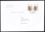 Bund 1628 als portoger. MeF mit 2x 100 Pf Pforzheim auf Briefdrucksache 50-100g von 1992-1993, 14x20 cm