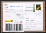 Bund 2768 als portoger. EF mit 410 Cent Blumen aus Bogen auf Inlands-Päckchen-Adresse von 2010-2014, mit Label