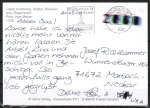 Bund 2102 als portoger. EF mit 100 Pf Filmfestspiele auf Inlands-Postkarte von 2000-2002, codiert