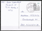 Bund 1016 als portoger. EF mit 50 Pf Katechismus auf Inlands-Postkarte von 1979-1982