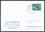 Bund 539 als portoger. EF mit 20 Pf Wohlfahrt 1967 / Frau Holle auf Inlands-Postkarte von 1967-1969