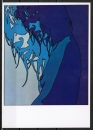 Ansichtskarte (Siebdruck - blau ... ) von Werner Berges - "Sommer" - von 1972